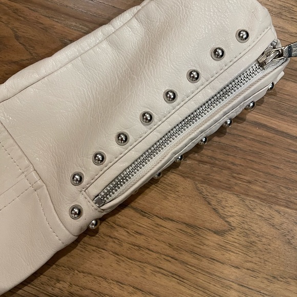 AFTF Basic Women’s leather jacket bomber embroidered small size 3 - Picture 6 of 7